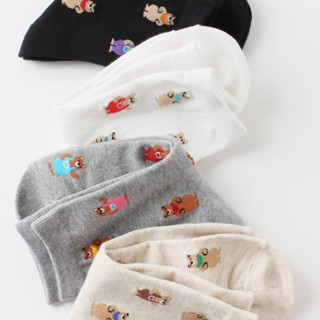 Chacha socks - ถุงเท้าข้อยาว  bear แบรนด์ถุงเท้านำเข้าจากเกาหลี ถุงเท้าเกาหลี