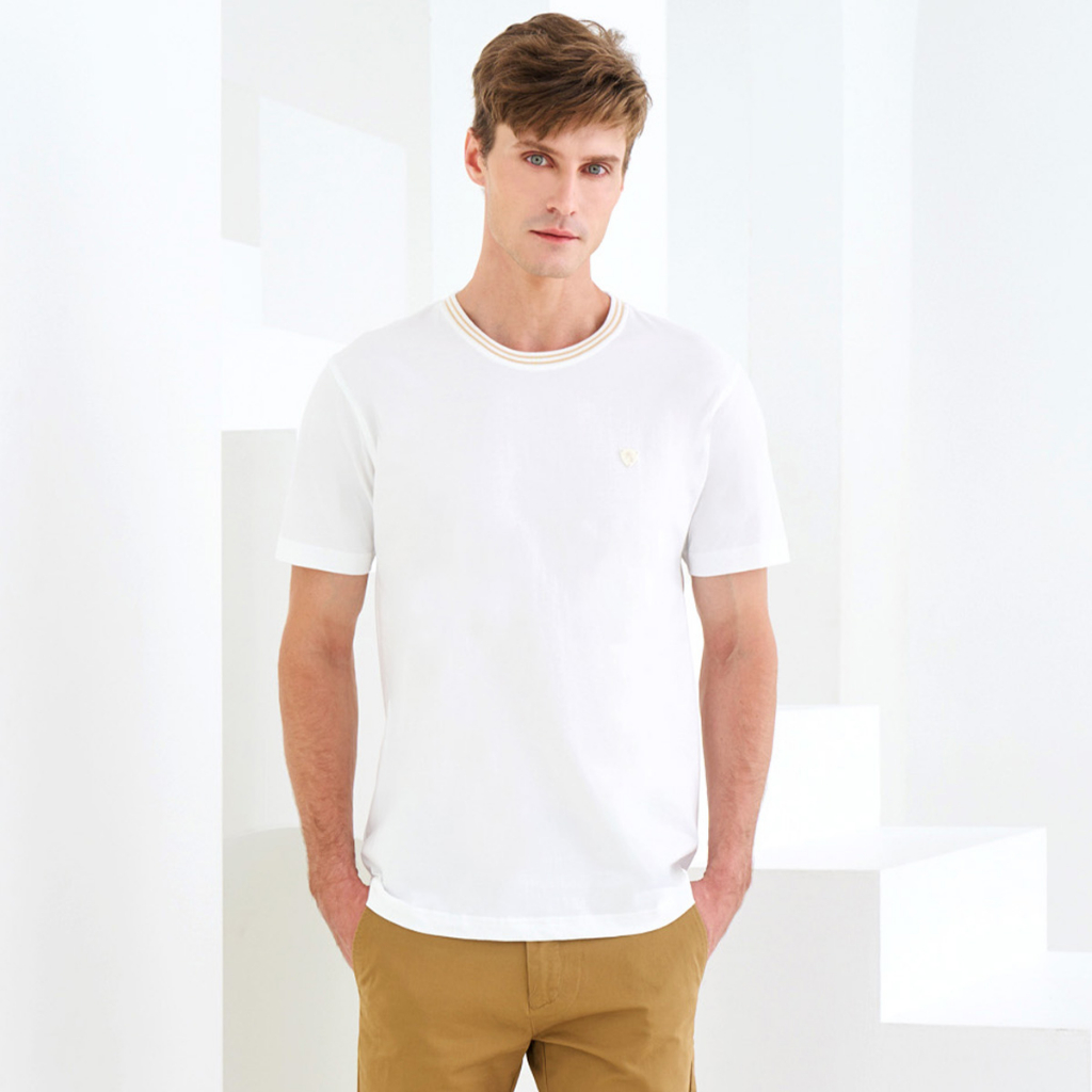 OASIS Vibes Collection เสื้อยืดผู้ชาย คอกลม รุ่นMTC-1809 เสื้อยืดผู้ชาย cotton100%