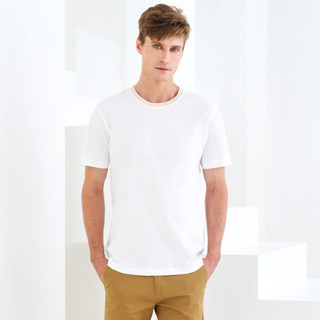 OASIS Vibes Collection เสื้อยืดผู้ชายคอกลม รุ่นMTC-1809  เสื้อยืดสีขาว เสื้อยืดผู้ชาย cotton100%