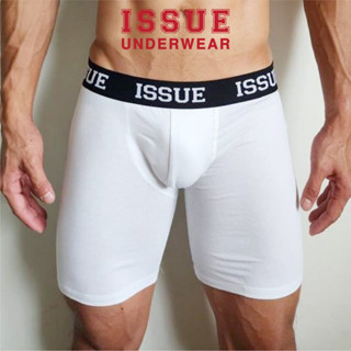 ISSUE UNDERWEAR  Mid Way กางเกงชั้นในชาย ขายาว สีขาว