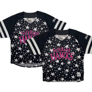 เสื้อเบสบอล SoftBankHAWKS  ปัก-สกรีน Size S-M ผญ