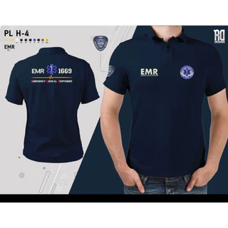 เสื้อโปโลEMR ชุดกู้ชีพ ชุดกู้ภัย งานปัก PL H-4