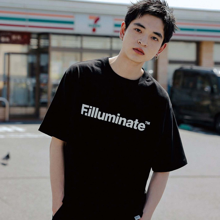 [FLMNT] Oversized Solid Logo Tshirt l White / Khaki / Black