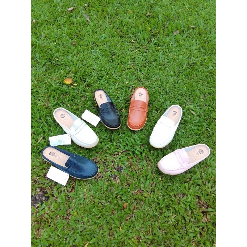 WPshoes รองเท้าหนังนิ่มCsbสไสตล์เปิดส้น#36-41size#
