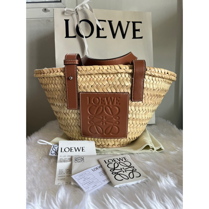 Use like new กระเป๋าสาน Loewe Bucket Small Tote Bag แท้ 100%