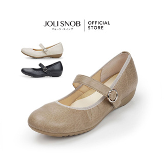 JOLI SNOB | Comfort Flat รองเท้าคัทชู ส้นแบน ใส่สบาย ผู้หญิง Made in Japan | 「Chikyu Strap」 ACT-39075