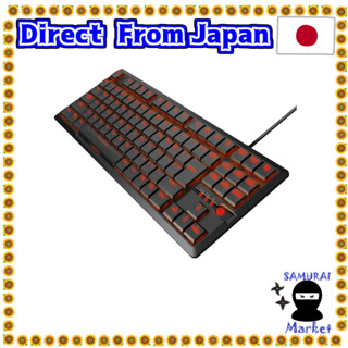 【Direct From Japan】 ELECOM USB-A gaming keyboard [ARMA] Mechanical-specific thin design compact 50 million times durable switch Japanese array LED Equipped black TK-ARMA30BK