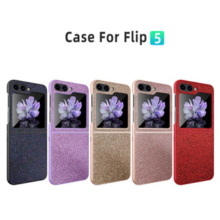 Flip5 Case Samsung Galaxy Z Glitter + Glass เคสกากเพชร + กระจก ( THพร้อมส่ง ในไทย )