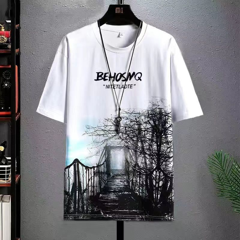 Se7en shop เสื้อยืดคอกลมแขนสั้น เสื้อยืดผู้ชาย รุ่น M5041