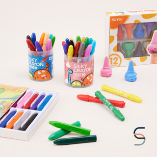 SARABARN 24 Colours Crayon Set | สีเทียน 24 สี เนื้อสีแน่น ไม่หักง่าย