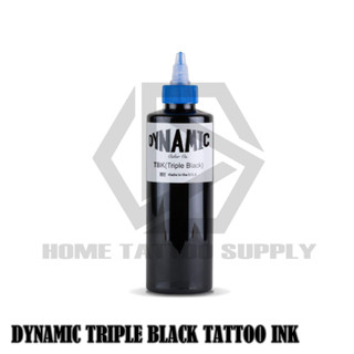 หมึกสีดำสำหรับสัก สีไดนามิค TBK สีดำขวดใหญ่ 8 ออนซ์ DYNAMIC TRIPLE BLACK TATTOO INK