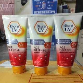 ✅1 หลอด😜Biore UV Anti Pollution Refresh Bright Body Sunscreen