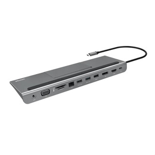 UNITEK HUB 11+ 11-in-1 USB-C Ethernet Hub with MST Triple Monitor, 100W Power Delivery and Dual Card Reader รุ่น D1022A