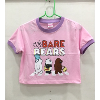 🌈🧸❤️เสื้อยืดbarebears เสื้อครอป แบร์แบร์ ลายน่ารัก สีสวยค่ะ❤️🧸🌈
