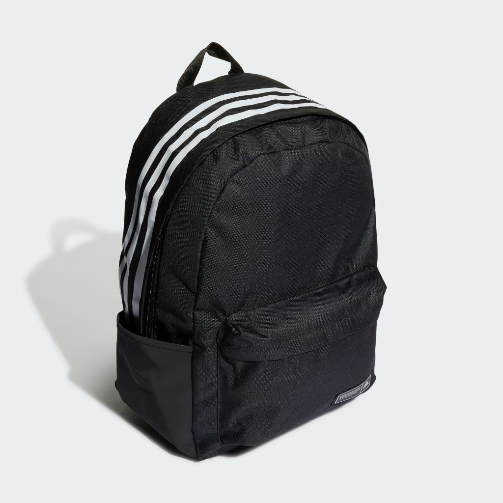 Adidas กระเป๋าเป้ Classic 3-Stripes Backpack | Black/White ( HH7073 )