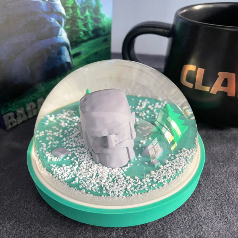 ของสะสม clash of clans แก้วมัค Barbarian statue ของแท้ official จาก supercell