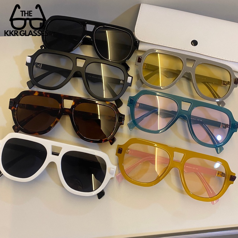 New iTem' แว่นกันแดดกรอบคาด วัสดุดีเยี่ยม S2710 ชายหญิงใส่ได้ ป้องกันแสงแดด มีปลายทาง