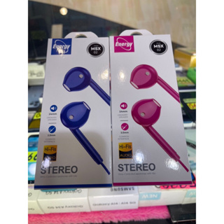 หูฟังไอโฟนแบบแจ๊คกลม 3.5มม. Energy รุ่น MSX02  หูฟัง สายพอร์ท Aux 3.5 mm. ยาว 1.2 เมตร Earphone sports Earbuds stereo