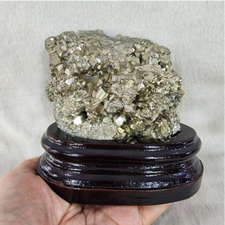 หินไพไรต์เปรู หินก้อนไพไรต์ ไพไรต์ เพชรหน้าทั่ง Peru pyrite(Pyrite)สูง 10.5 ซม.กว้าง 10 ซม.หนา 5 ซม.น้ำหนัก 1,093.2 g.