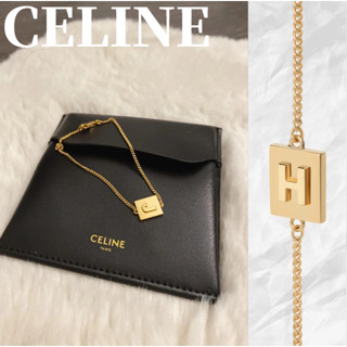 เซลีน Celine/ALPHABET Gold Finish Alphabet กำไลทองเหลือง/สุภาพสตรี/ล่าสุด