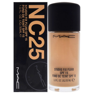 (ฉลากไทยแท้ 100%) MAC NC25 STUDIO FIX FLUID SPF15 FOND DE TEINT SPF15 30ML