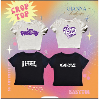 เสื้อครอป สายฝอ พร้อมส่ง y2k Baby tee gi