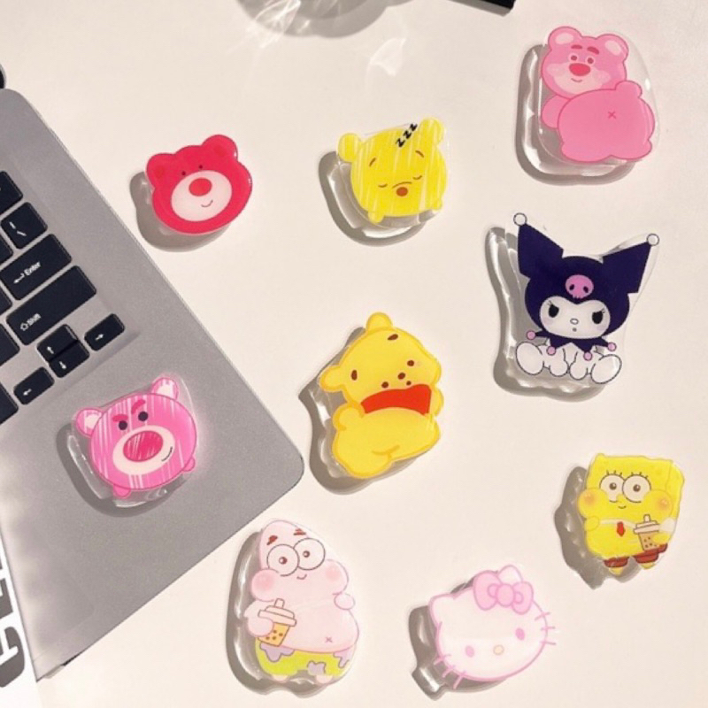 พร้อมส่งจากไทย Griptok อะคริลิค กาว Nano Gel ในตัว ไอริง iring PopSocket การ์ตูนติดหลังมือถือ กริ๊บต็อก ของขวัญปีใหม่