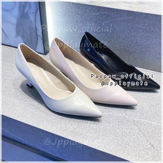 Charles &amp; Keith  รองเท้า Pointed-Toe Flare Heel Pumps : CK1-60280399