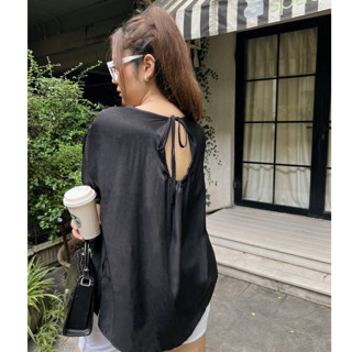 𝗣𝗘𝗕𝗕𝗟𝗘 𝗕𝗟𝗢𝗨𝗦𝗘 - เสื้อแขนยาว Oversize ผ้าสปันญี่ปุ่น ดีเทลปลายแขนจั้ม แขนพอง