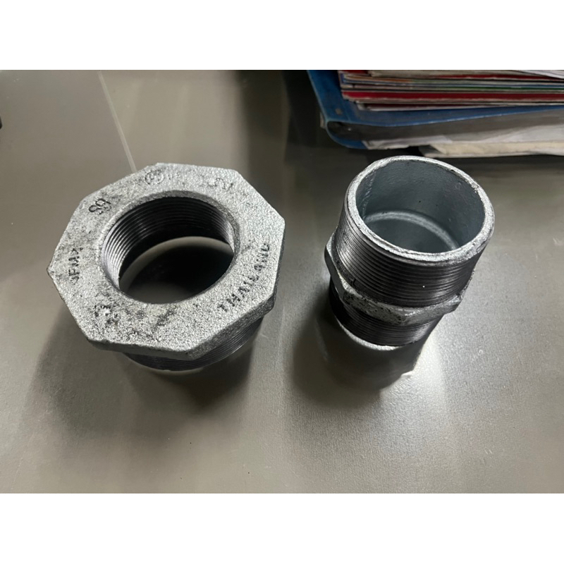 ข้อลดเหลี่ยมเหล็กประปา 3" X 2" ข้อลดเหลี่ยมเกลียงนอก-เกลียวใน