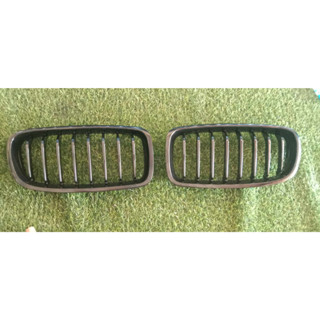 กระจังหน้า For BMW OEM Black Front Kidney Grille Grill Cover 8 ก้าน ดำเงา 1 คู่ Set M Performance 3 Series F30 F31 320i