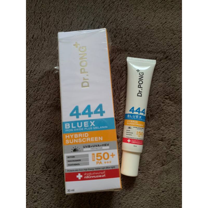 ส่งต่อ และส่งฟรี Dr.PONG 444 BlueX iron oxide plus melanin hybrid sunscreen