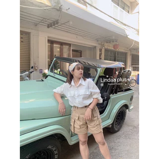 Tank Shorts - กางเกงคาร์โก้ขาสั้นสาวอวบ✨