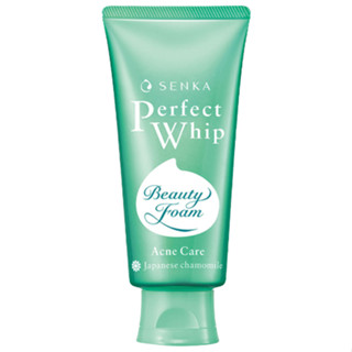Senka Perfect Whip Acne Care 100 ml เซนกะ โฟม ฟื้นบำรุงผิวจากปัญหาสิว (สีเขียว)