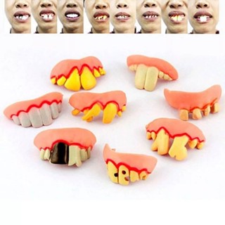🦷ของเล่นฟันปลอมแวมไพร์จําลอง พร็อพสําหรับปาร์ตี้ฮาโลวีน🦷