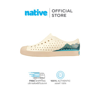 Native รองเท้ากันน้ำผู้ใหญ่ EVA รุ่น Jefferson Block Bone White/Soy Beige/Folio Mountain Block