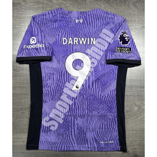 [Player] - เสื้อฟุตบอล ลิเวอร์พูล เยือน 3 Third 2023/24 เกรดนักเตะ พร้อมเบอร์ชื่อ 9 DARWIN และอาร์มพรีเมียร์ลีค NO ROOM