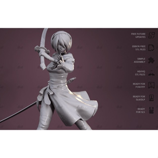 [โมเดลไม่ทำสี] YoRHa 2B ヨルハ [Nier Automata] 3D printing model