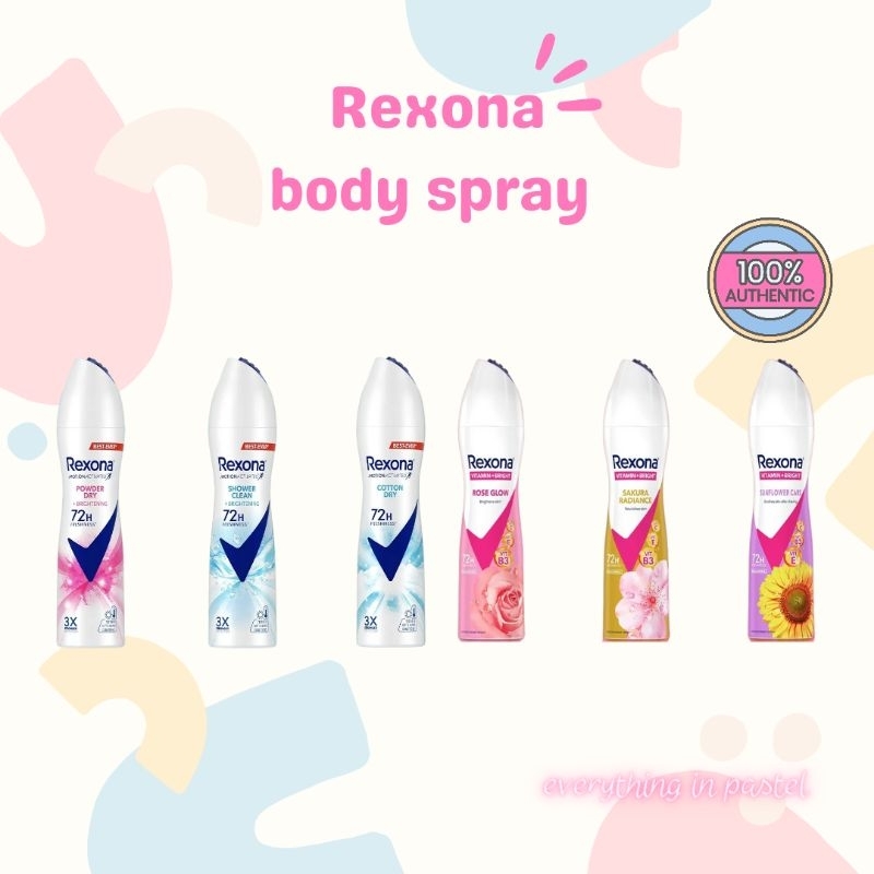 [A025] Rexona เรโซน่า บอดีสเปรย์ ขนาด 135 มล.