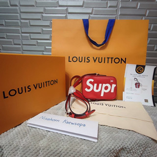 Louis vuitton x Supreme danube ppm epi leather red crossbody bag