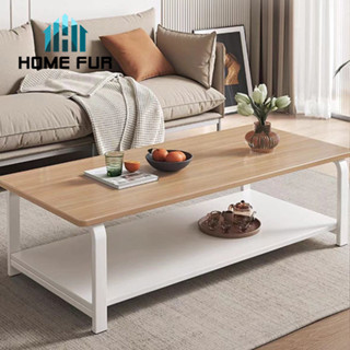 Home Fur โต๊ะกลางโซฟา โต๊ะรับแขก 2ชั้น วางหน้าโซฟา สไตล์โมเดิร์น ขนาดยาว 80cm. พร้อมส่งในไทย