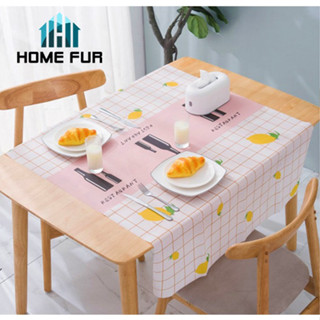 Home Fur ผ้าปูโต๊ะ ผ้าคลุมโต๊ะ วัสดุ กันน้ำ มี 2ขนาด