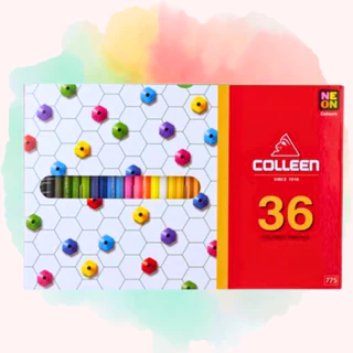 สีไม้ Colleen แท่งยาว1หัว สีไม้คอลลีน 12สี/24สี/36สี/48สี/60สี ของแท้ 100%