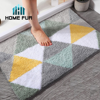 Home Fur พรมเช็ดเท้า พรมห้องน้ำ Bath Mat ลายสวยหรู ขนาด 60 x 40 cm นุ่มสบายเท้า