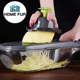 Home Fur เครื่องสไลด์ผักและผลไม้ เครื่องสไลด์มัลติฟังก์ชั่น 6 in 1 ขูด หั่น พร้อมส่ง