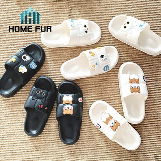 Home Fur ʕっ•ᴥ•ʔっรองเท้าแตะแฟชั่น รองเท้าแตะมินิมอล สไตล์เกาหลี ลายน่ารัก พื้นนุ่ม ใส่สบายเท้า