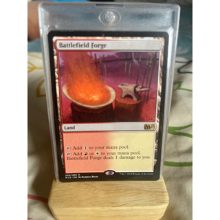 การ์ด MTG Battlefield Forge Land Magic the gathering EDH รุ่น Core Set M15 สภาพ Nm