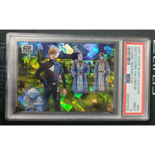 การ์ด 2021 Topps Chrome Star Wars Galaxy "Reflections on Endor" Atomic refractor /150 PSA 9