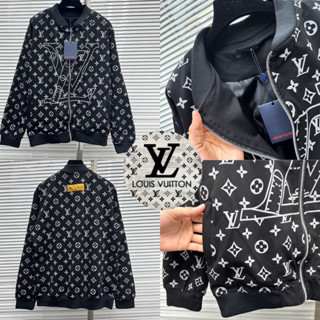 LOUIS VUITTON MONOGRAM PRINT JACKET 🖤 เสื้อแจ็คเก็ต LV งาน HIEND 1:1 พร้อมส่งจากไทย 🇹🇭 ร้านค้าจัดส่งไว