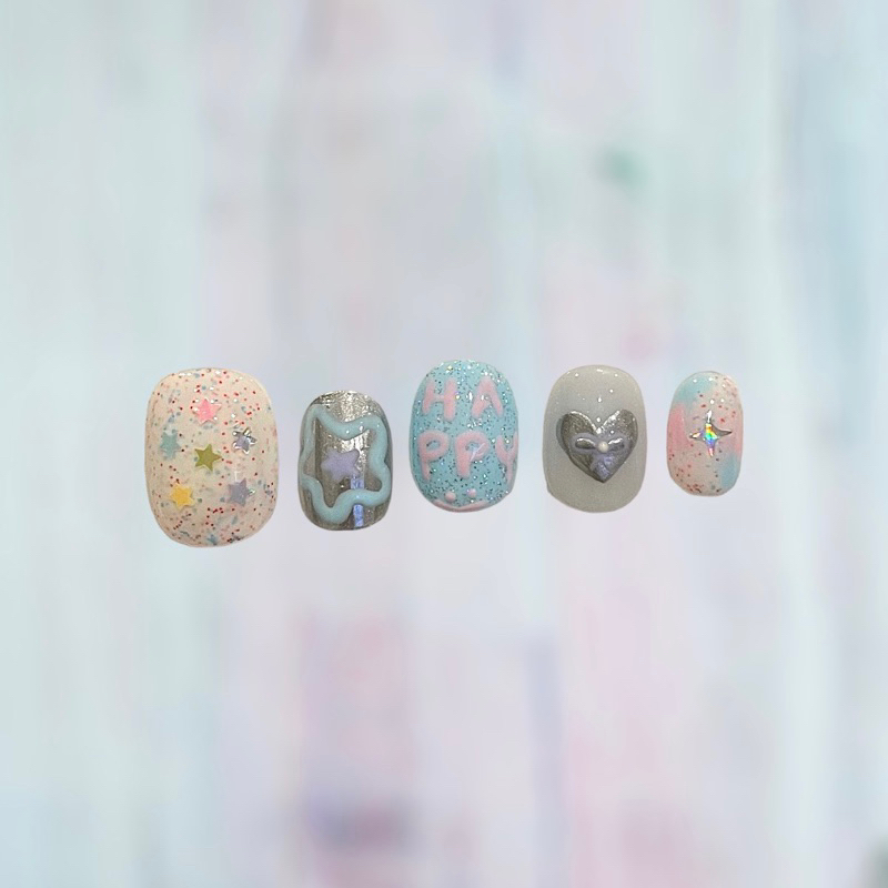 playpaint เล็บปลอม handmade สไตล์เกาหลี